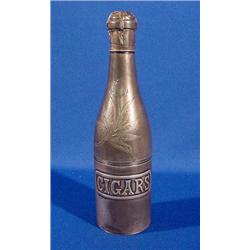 Lot 248_: Rare Figural Silverplate Cigar Holder, Ca. 1880