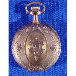 Lot 270_: Ladies 14k Yellow Gold Hunting Case Pocket Watch