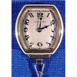 Lot 278_: Ladies Enameled 14k yellow Gold Pendant Watch and Chain