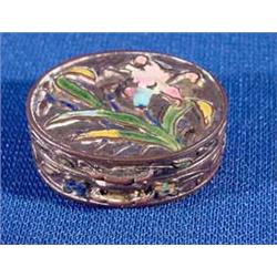 Lot 288_: Enameled Metal Miniature Box