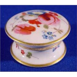 Lot 289_: Hand Painted Porcelain Rouge Box