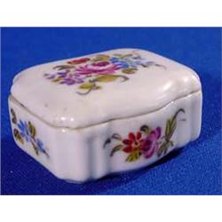 Lot 290_: Hand Painted Porcelain Miniature Box