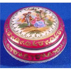 Lot 291_: Transfer Decorated Porcelain Box