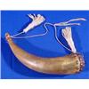 Lot 294_: Scrimshaw Carved Powder Horn, dated 1825