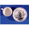 Lot 296_: Early Miniature Transferware Cup & Saucer