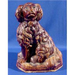 Lot 306_: Probably Bennington Figure of Seated Dog