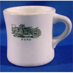 Lot 315_: Fayetteville Fire Department Early Porcelain Coffee Mug