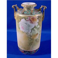 Lot 334_: Nippon Elaborately Decorated Large Porcelain Vase, ca. 1900