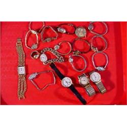 Lot 378_: Lot of 18 Men's and Ladies Wrist Watches