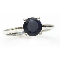 Natural 1.5ctw Sapphire .925 Sterling Silver Ring