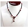Image 1 : Natural  116.24 ctw Dark Sapphire Ruby Pearl Necklace