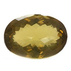 Natural Lemon Topaz Oval Cut 22x30mm 1 pc 63.52 ctw