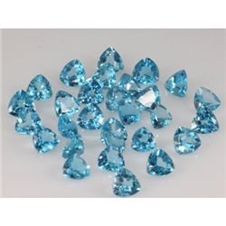 Natural Blue Topaz Trillion Cut 83.3ctw
