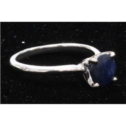 Natural 2.25ctw Sapphire .925 Sterling Silver Ring