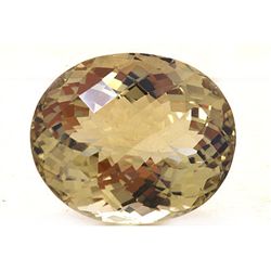 Natural Lemon Topaz Oval Cut 22x30mm 1 pc 56.80 ctw