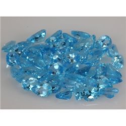 Natural Blue Topaz Pear Cut 7x9mm 115.82ctw