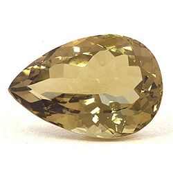 Natural Lemon Topaz Pear Cut 25x30mm 1 pc 46.86 ctw