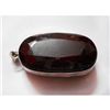 Image 1 : Natural 200 CTW. Ruby Oval Pendant .925 Sterling Silver