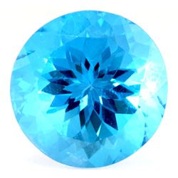 Natural Blue Topaz Round Cut 19x19mm 1 pc/lot 29.53ctw