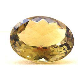 Natural Lemon Topaz Oval Cut 25x30mm 1 pc 50.25 ctw