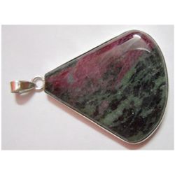 Natural Semi Precious Pear Cut .925 Sterling Pendant