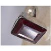 Image 1 : Natural 36.45 ctw Ruby Emeraldcut Ring .925 Sterling