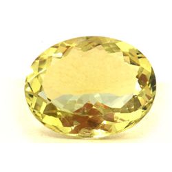 Natural Lemon Topaz Oval Cut 18x23mm 1 pc 36.07 ctw