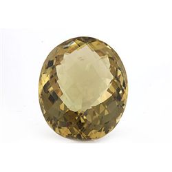 Natural Lemon Topaz Oval Cut 15x20mm 1 pc 21.92 ctw