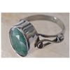 Image 1 : Natural 20.70 ctw Emerald Oval Ring .925 Sterling