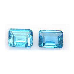 Natural Blue Topaz 8.23 ctw Emerald Cut