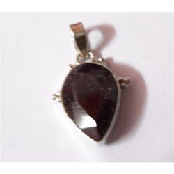 Natural 22.90 ctw Ruby Pear Cut Pendant .925 Sterling