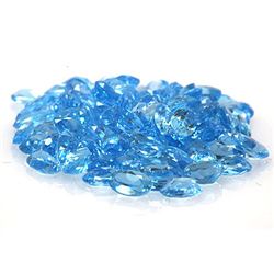 Natural Blue Topaz Oval Cut 3x6mm 100 pcss 28.90 ctw