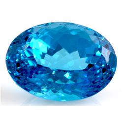 Natural Blue Topaz Oval Cut 20x16mm 1 pc/lot 36.89ctw