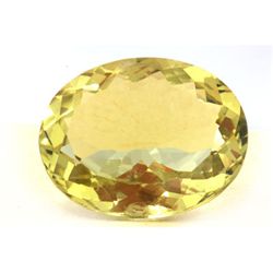 Natural Lemon Topaz Oval Cut 25x32mm 1 pc 58.99 ctw