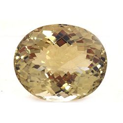 Natural Lemon Topaz Oval Cut 25x30mm 1 pc 116 ctw