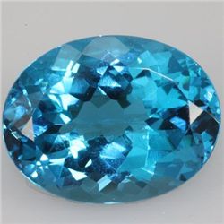 Natural Blue Topaz Oval Cut 36.68ctw