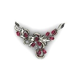 Genuine 12.25 g Garnet Oval .925 Sterling Pendant