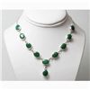 Image 1 : Natural 25.11g Emerald Necklace .925 Sterling Silver