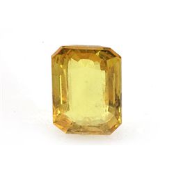 Natural Lemon Topaz Emerald Cut 20x25mm 1 pc 33.01 ctw