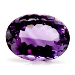 Natural Amethyst Oval Cut 20x15mm 1 pc per lot 15.42ctw