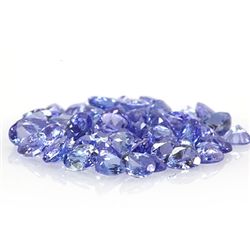 Natural Tanzanite Zoisite Oval-Pear Cut 55 pcs19.40 ctw