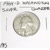 Image 1 : 1964-D SILVER Washington Quarter *RARE MS HIGH GRADE*!!