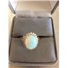 Image 1 : OPAL & DIAMOND 14K GOLD LADIES RING