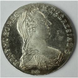 1780 M. THERESIA SILVER THALER COIN UNCIRCULATED