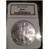 Image 1 : 2005 PURE SILVER AMERICAN EAGLE, NGC MS-69