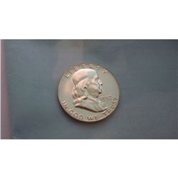 1957 MS-67 BU FRANKLIN SILVER DOLLAR