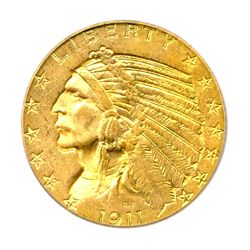 RARE IN THIS GRADE 1911-S GOLD INDIAN HEAD ICG MS-63