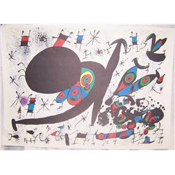 JOAN MIRO UNFRAMED LITHOGRAPH Signed in Plate.