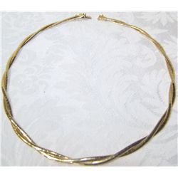 14K Yellow Gold Necklace Weighing 27.2 Grams.