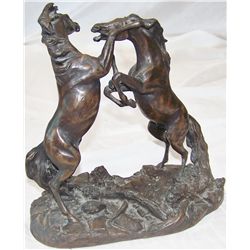 "Challenging Stallions" by Lanford Monroe.